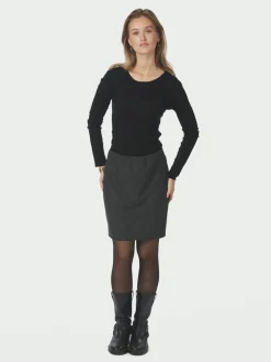 Neo Noir Lunna Check Short Nederdel, , 38-Dame Nederdele