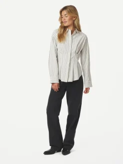 Neo Noir Lytra Stripe Skjorte, , 38-Dame Bluser & Skjorter