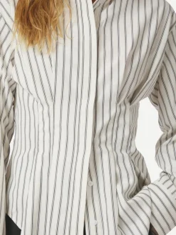 Neo Noir Lytra Stripe Skjorte, , 38-Dame Bluser & Skjorter