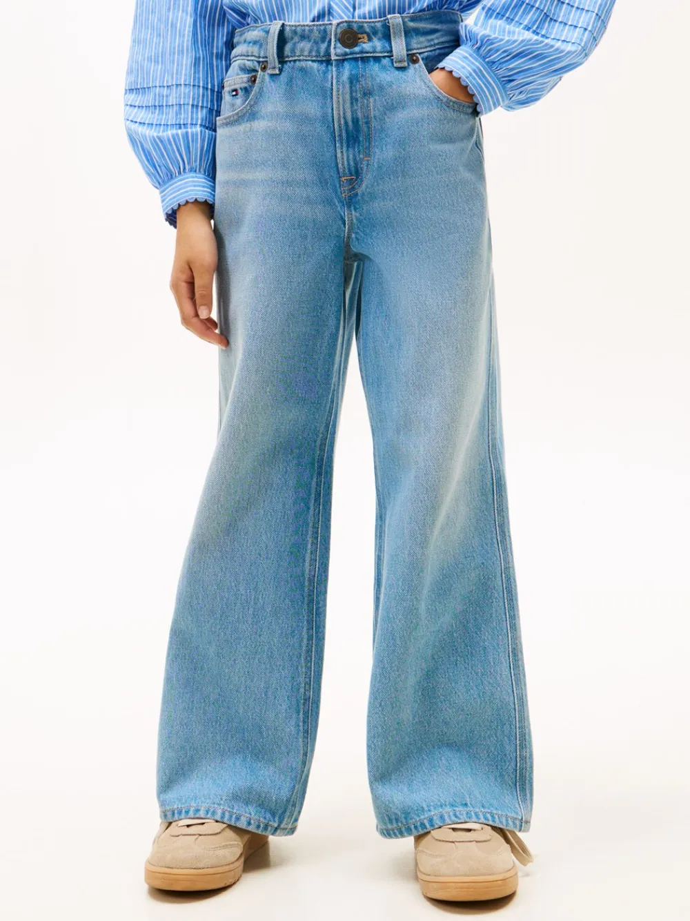 Clearance Mabel Wide Leg Jeans, , 164 cm Børn Jeans