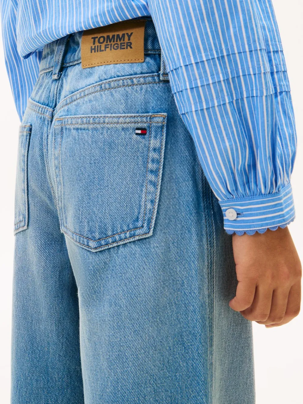 Clearance Mabel Wide Leg Jeans, , 164 cm Børn Jeans