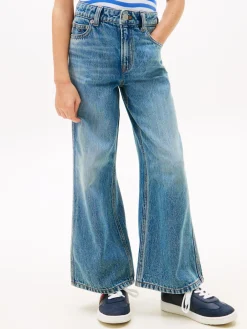 Tommy Hilfiger Mabel Wide Leg Jeans, , 164 cm-Børn Jeans