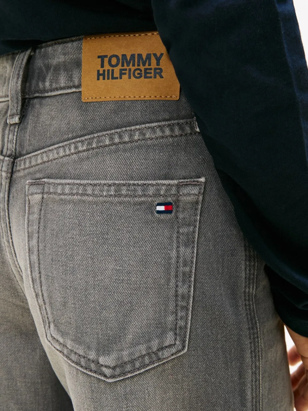 Tommy Hilfiger Mabel Wide Leg Jeans, , 152 cm-Børn Jeans