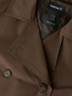 Name It Madelin Short Trenchcoat, , 152 cm-Børn Overtøj