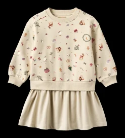 Wheat Maggie Sweat Kjole, , 128 cm-Børn Kjoler