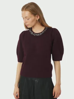 Hot Maia Stone Knit Bluse, , 38 Dame Strik & Sweatshirts