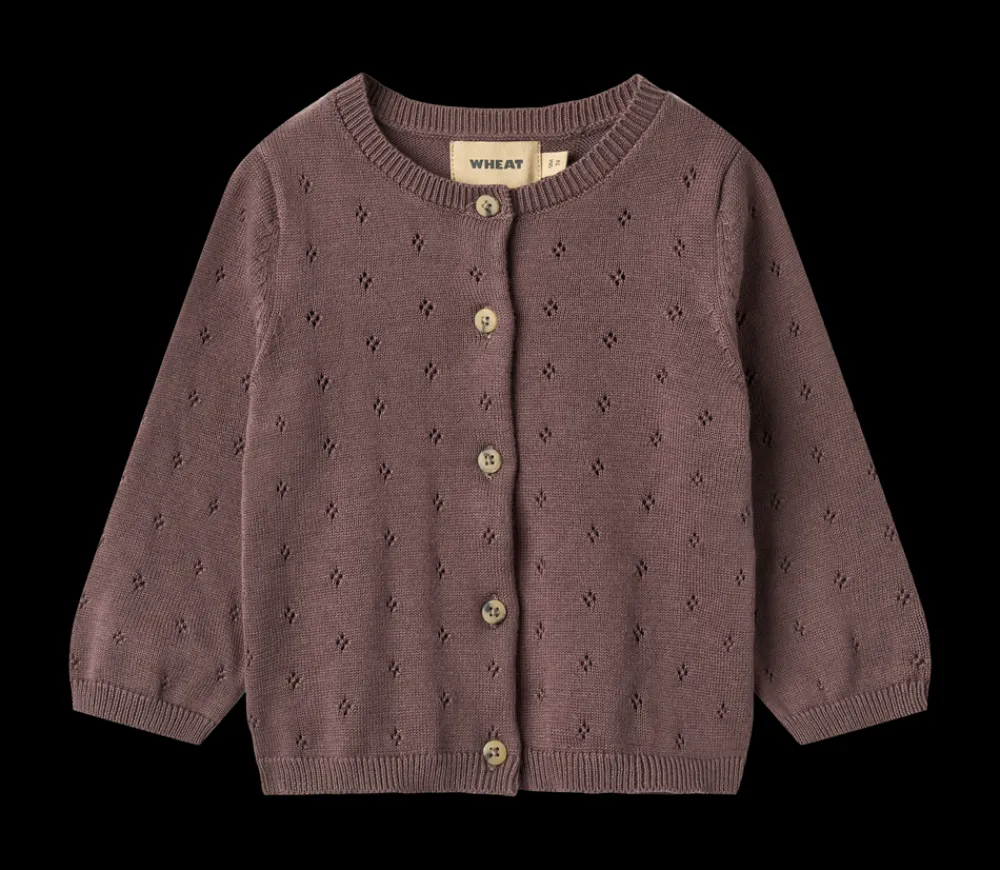 Wheat Maia Strik Baby Cardigan, , 92 cm-Børn Cardigans