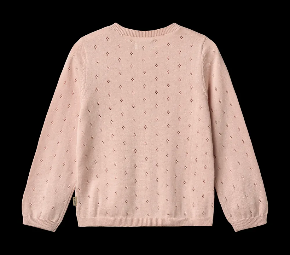 Wheat Maia Strik Cardigan, , 128 cm-Børn Cardigans