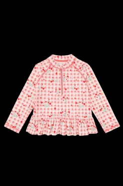 New Maiak Girl Badebluse, , 98-104 cm Børn Badetøj