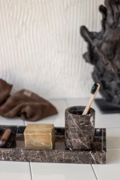 Mette Ditmer Marble Tandbørsteholder,- Dispensere & Tandkrus