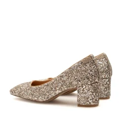 Woden Marie Low Glitter Pumps, , 39-Dame Højhælede Sko