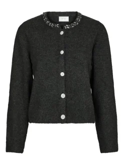 Neo Noir Marie Stone Knit Cardigan, , 38-Dame Cardigans|Strik & Sweatshirts
