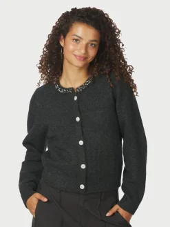 Neo Noir Marie Stone Knit Cardigan, , 38-Dame Cardigans|Strik & Sweatshirts