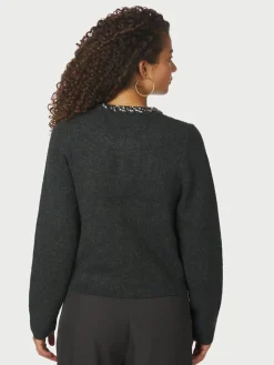 Neo Noir Marie Stone Knit Cardigan, , 38-Dame Cardigans|Strik & Sweatshirts