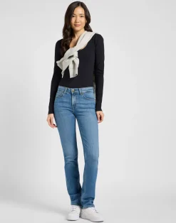 Lee Marion Straight Jeans, , W28/L31-Dame Jeans