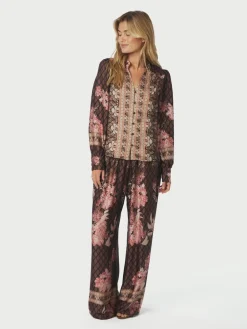 Clearance Massima Botanical Border Bluse, , 38 Dame Bluser & Skjorter