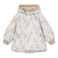 MINI A TURE MATWai Fleeceforet Printet Forårsjakke, , 104 cm-Børn Overtøj