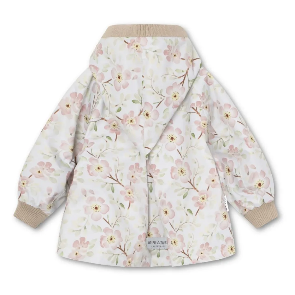MINI A TURE MATWai Fleeceforet Printet Forårsjakke, , 104 cm-Børn Overtøj