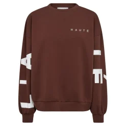 Discount Maxi Split Logo Sweatshirt, , L Dame Strik & Sweatshirts