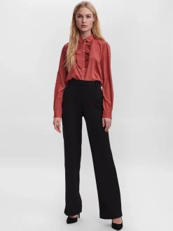 Vero Moda Maya Straight Bukser, , L/L32-Dame Bukser & Leggings