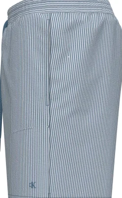 Calvin Klein Medium Drawstring Seersucker Badeshorts, , XXL- Badetøj