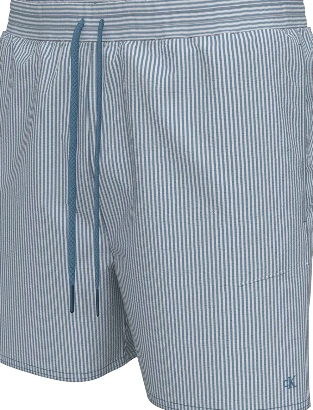 Calvin Klein Medium Drawstring Seersucker Badeshorts, , XXL- Badetøj