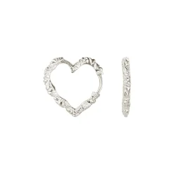 Camille Brinch Medium Heart Crush Hoops,-Dame Øreringe
