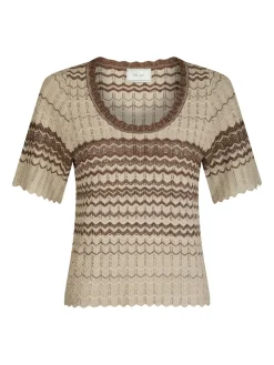 Neo Noir Meiko Stitch Knit Bluse, , 36-Dame Strik & Sweatshirts