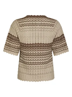 Neo Noir Meiko Stitch Knit Bluse, , 36-Dame Strik & Sweatshirts