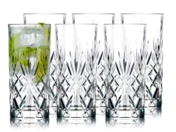 Discount Melodia Krystal 6-pak Highball Glas, , 36 cl Køkken|Glas