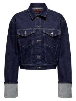 New Mercer Fold Up Denimjakke, , XL Dame Jakker & Frakker