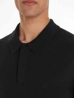 Calvin Klein Merino Polo Pullover, , XL- Strik
