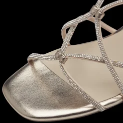 Sale Metallic Højhælede Sandaler, , 37 Dame Sandaler|Højhælede Sko