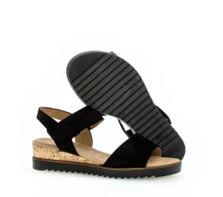Gabor Microvelour Sandaler, , 41-Dame Sandaler