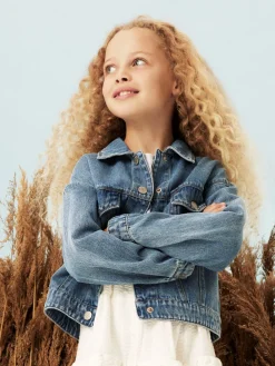 Clearance Mila Denim Jakke, , 146 cm Børn Overtøj