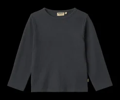 Wheat Milo Langærmet Rib T-shirt, , 104 cm-Børn T-Shirts & Toppe