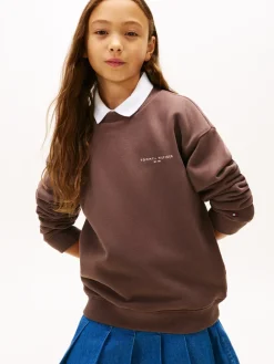 Tommy Hilfiger Mini Corp C-Neck Sweatshirt, , 164 cm-Børn Strik & Sweatshirts