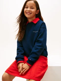Tommy Hilfiger Mini Corp C-Neck Sweatshirt, , 164 cm-Børn Strik & Sweatshirts