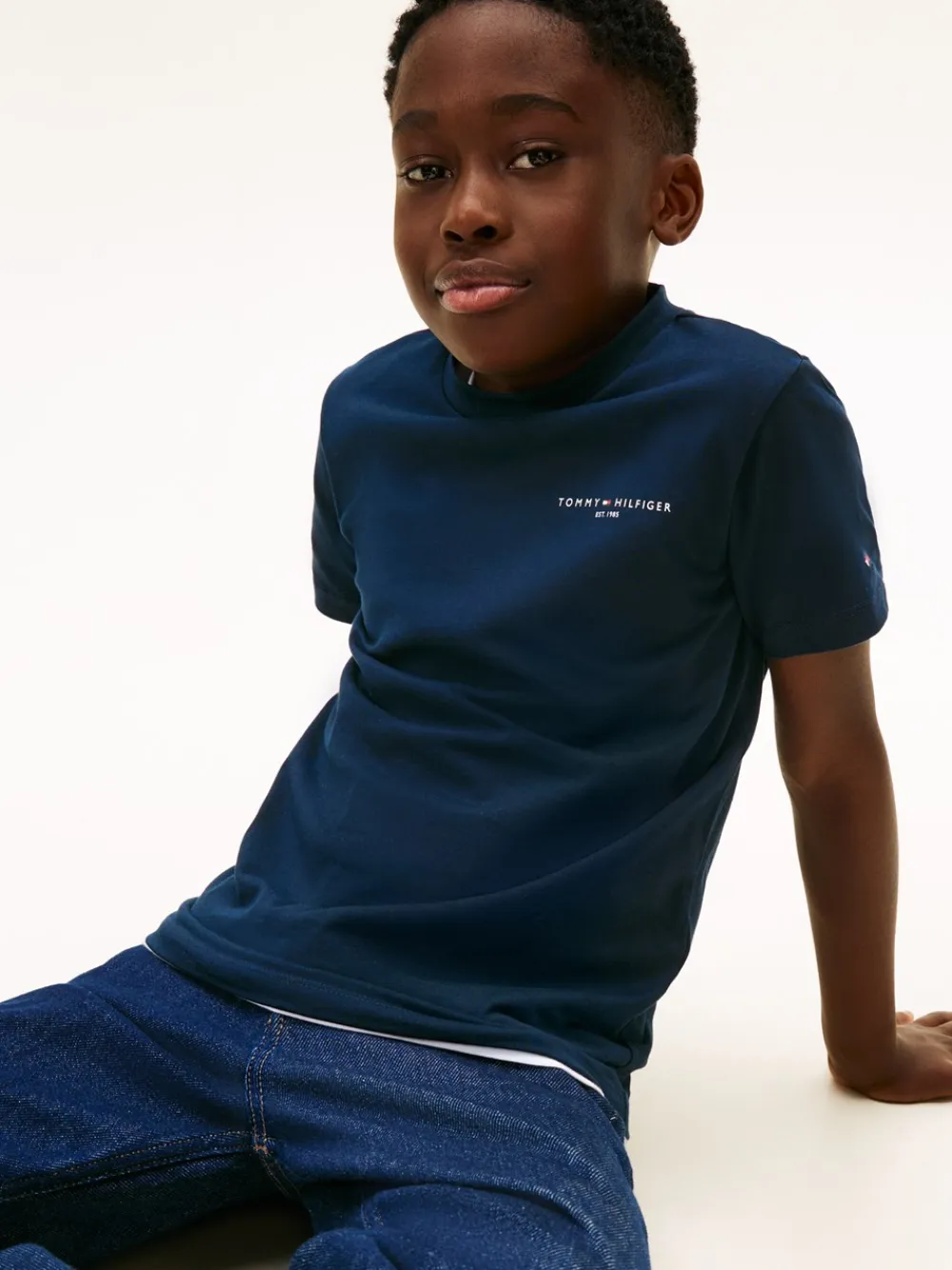 Tommy Hilfiger Mini Corp T-shirt, , 152 cm-Børn T-Shirts & Toppe