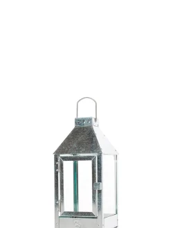 Online Mini Lanterne, Galvaniseret, 17x33,5x17 cm Lanterner & Lyskæder