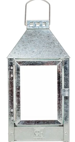 Online Mini Lanterne, Galvaniseret, 17x33,5x17 cm Lanterner & Lyskæder