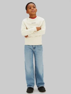 Outlet Minimal Logo Sweatshirt, , 164 cm Børn Strik & Sweatshirts