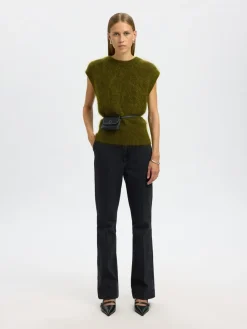Selected Women Mira Mohair Strikvest, , L-Dame Veste