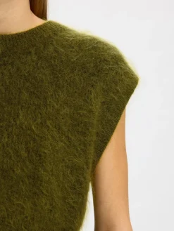 Selected Women Mira Mohair Strikvest, , L-Dame Veste