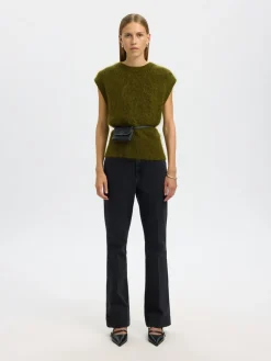 Selected Women Mira Mohair Strikvest, , L-Dame Veste