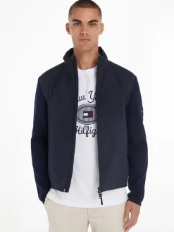 Tommy Hilfiger Mixed Media Zip Sweatshirt, , 3XL- Sweatshirts & Trøjer