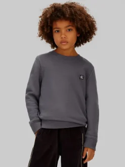 Clearance Mono Mini Badge Sweatshirt, , 152 cm Børn Strik & Sweatshirts