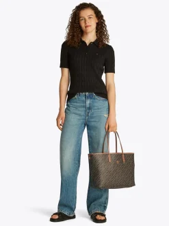Tommy Hilfiger Monoplay Tote Taske, , One size-Dame Shoppere