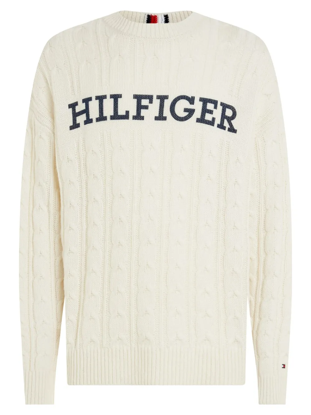 Tommy Hilfiger Monotype Kabelstrik Striktrøje, , M- Strik