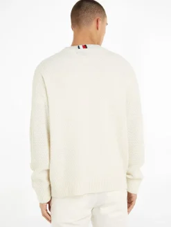 Tommy Hilfiger Monotype Kabelstrik Striktrøje, , M- Strik